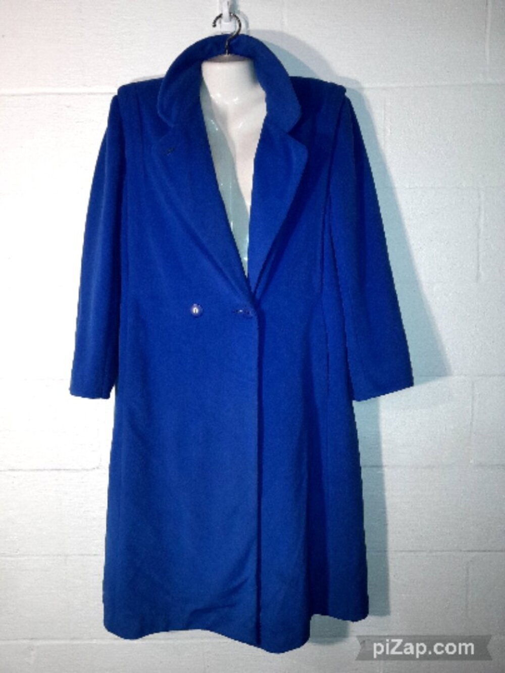 Vintage 70s-80s Royal Blue Kashmiracle Coat Wellington Fashion Women's Size M/L